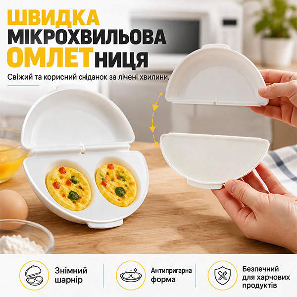 Форма для омлету в мікрохвильовку